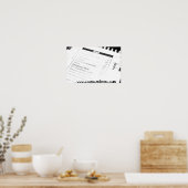 Verbrand uit. poster (Keuken)