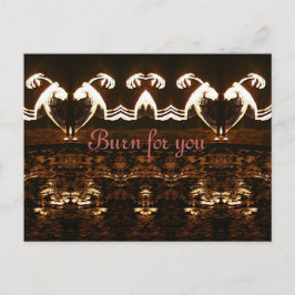 Verbrand voor je briefkaart