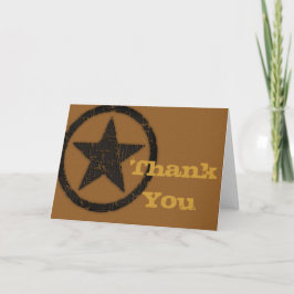 Verbrand Western Star bedankkaart