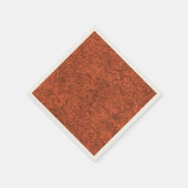 Verbrandd oranje ontwerp servet (Hoek)