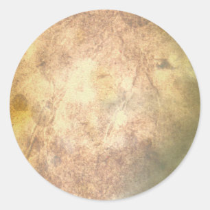 Verbrandd perkament ronde sticker