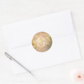 Verbrandd perkament ronde sticker (Envelop)