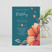 Verbrandd Sinaasappel en donkere Blauwgroen verjaa (Staand voorkant)