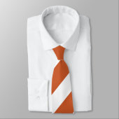 Verbrandd Sinaasappel en wit breedband Stropdas me (Gebonden)