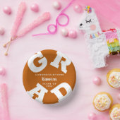 Verbrandd Sinaasappel en wit vet Afstuderen Papieren Kommen (Feest)