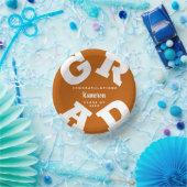 Verbrandd Sinaasappel en wit vet Afstuderen Papieren Kommen (Feest)