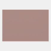 Verbrandde bruine vaste kleur inpakpapier vel (Voorkant 3)