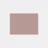 Verbrandde bruine vaste kleur post-it® notes (Voorkant)