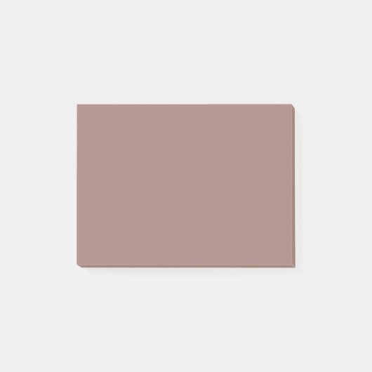 Verbrandde bruine vaste kleur post-it® notes (Voorkant)