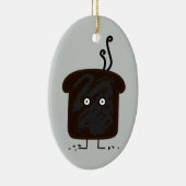 Verbrandde gistrook schuurt brood keramisch ornament (Rechts)