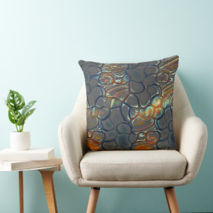 Verbrandde grijze cellen met gekleurd tot zacht go kussen