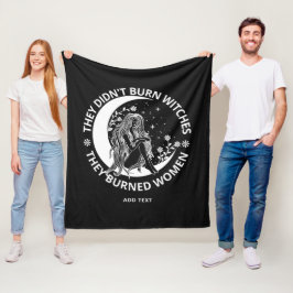 Verbrandde heksen niet Verbrande Vrouwenrechten Pr Fleece Deken