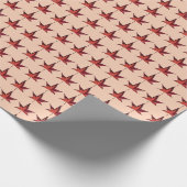 Verbrandde herfstlekken cadeaupapier (Hoek)