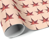 Verbrandde herfstlekken cadeaupapier (Rol Hoek)