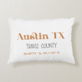 Verbrandde Oranje Austin Texas Accent Pillow Kussen