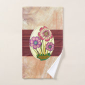 Verbrandde Oranje beige handdoekjes Bad Handdoek (Handdoek)