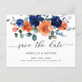 Verbrandde Oranje Boho Pampas Terracotta sparen de Aankondigingskaart