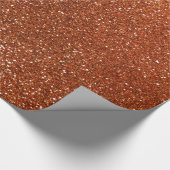 Verbrandde oranje glitter cadeaupapier (Hoek)