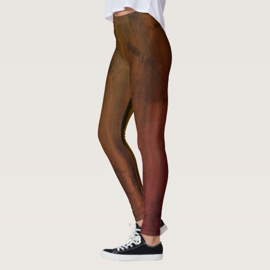 Verbrandde Oranje Gunge Leggings (Links)