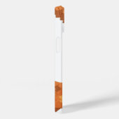 Verbrandde oranje hartdraak op wit Case-Mate iPhone case (Achterkant / Rechts)