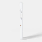 Verbrandde oranje hartdraak op wit Case-Mate iPhone case (Achterkant / Links)