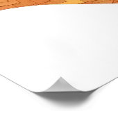 Verbrandde oranje hartdraak op wit poster (Hoek)