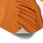 Verbrandde oranje kat en bijt Beste kattenmoeder Poster (Hoek)