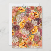 Verbrandde Oranje kreeft, flora 100e verjaardag Kaart (Achterkant)