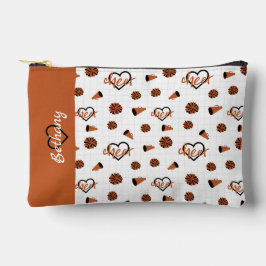 Verbrandde Oranje kronkelharten, pom Poms, Megapho Etui