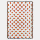 Verbrandde oranje pokstippen deken (Voorkant Verticaal)