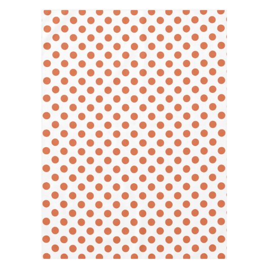 Verbrandde oranje pokstippen tafelkleed (Voorkant)