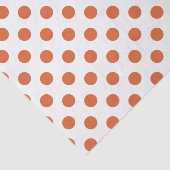 Verbrandde oranje pokstippen tissuepapier (Detail)