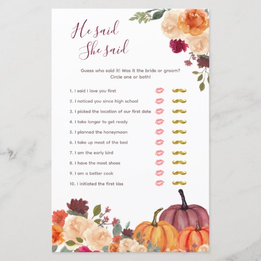 Verbrandde oranje pompoen zei dat ze Kaart zei (Voorkant)