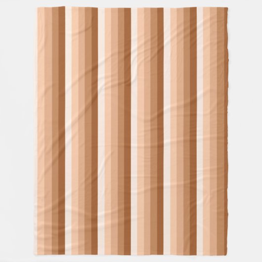 Verbrandde oranje schaduwstrepen fleece deken (Voorkant)