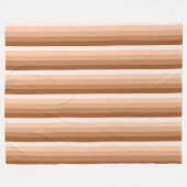 Verbrandde oranje schaduwstrepen fleece deken (Voorkant (Horizontaal))