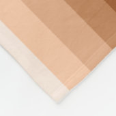 Verbrandde oranje schaduwstrepen fleece deken (Hoek)