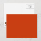 Verbrandde Oranje Sjabloon Briefkaart (Voorkant / Achterkant)