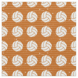 Verbrandde Oranje volleybalhouten vloer gepatterd Stof