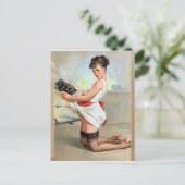 Verbrandde pop omhoog briefkaart (Staand voorkant)