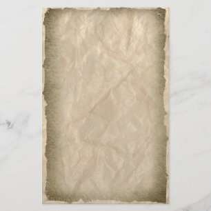 Verbrandde randen op inktpapier briefpapier