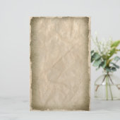 Verbrandde randen op inktpapier briefpapier (Staand voorkant)