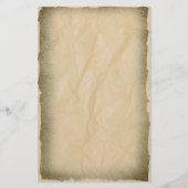 Verbrandde randen op inktpapier briefpapier (Voorkant)