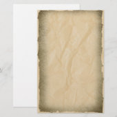 Verbrandde randen op inktpapier briefpapier (Voorkant / Achterkant)