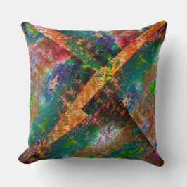 Verbrandde rustige kleurrijke en romige afbeelding kussen