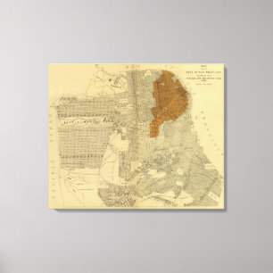 Verbrandde San Francisco, 1906 Canvas Afdruk