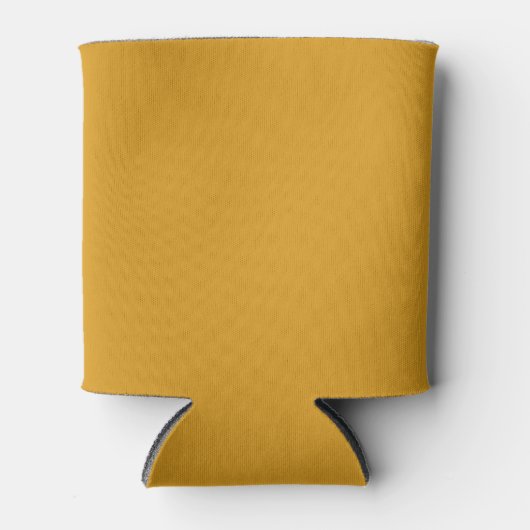 Verbrande Boterbloem Effen Kleur Blikjeskoeler (Voorkant)