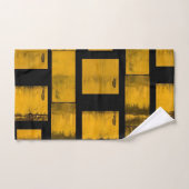 Verbrande Geel Zwart Badkamer Handdoek Sets (Handdoek)