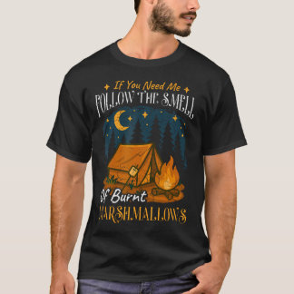 Verbrande Marshmallows Kampeerder Camping Liefhebb T-shirt
