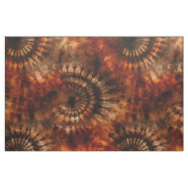 Verbrande Omber Mandala's Tie Dye Stof