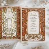  verbrande Oranje bruiloft Kaart